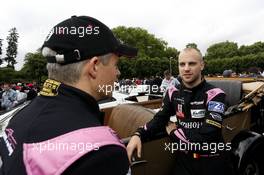 Chris Cumming, Laurens Vanthoor #34 OAK Racing Ligier JS P2 12.06.2015. Le Mans 24 Hour, Friday, Drivers Parade, Le Mans, France.