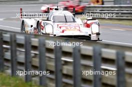 Nicolas Prost, Nick Heidfeld, Mathias Beche #12 Rebellion Racing Rebellion R-One 10.06.2015. Le Mans 24 Hour, Practice, Le Mans, France.