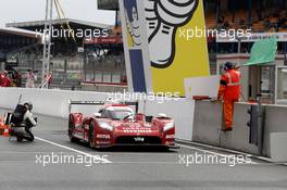Harry Tincknell, Alex Buncombe, Michael Krumm #22 Nissan Motorsports Nissan GT-R LM NISMO start with Practice. 10.06.2015. Le Mans 24 Hour, Practice, Le Mans, France.