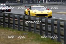 Jan Magnussen, Antonio Garcia, Ryan Briscoe #63 Corvette Racing Corvette C7.R 10.06.2015. Le Mans 24 Hour, Practice, Le Mans, France.