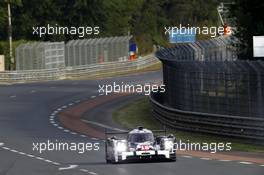Romain Dumas, Neel Jani, Marc Lieb #18 Porsche Team Porsche 919 Hybrid 11.06.2015. Le Mans 24 Hour, Qualifying, Le Mans, France.