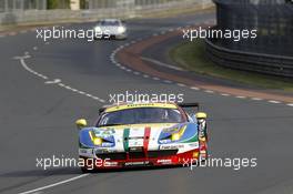 Davide Rigon, James Calado, Olivier Beretta #71 AF Corse Ferrari 458 GTE 11.06.2015. Le Mans 24 Hour, Qualifying, Le Mans, France.