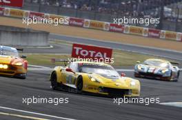 Jordan Taylor, Oliver Gavin, Tommy Milner #64 Corvette Racing Corvette C7.R 13.06.2015. Le Mans 24 Hour, Race, Le Mans, France.