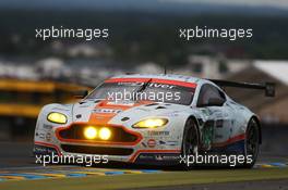 Christoffer Nygaard (DEN) / Marco Sorensen (DEN) / Nicki Thiim (DEN) #95 Aston Martin Vantage V8. 14.06.2015. FIA World Endurance Championship Le Mans 24 Hours, Race, Le Mans, France. Race.