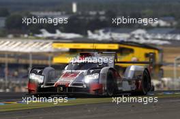 Marcel Fässler, Andre Lotterer, Benoit Tréluyer #7 Audi Sport Team Joest Audi R18 e-tron quattro 14.06.2015. Le Mans 24 Hour, Race, Le Mans, France.