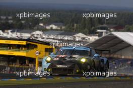 Patrick Dempsey, Patrick Long, Marco Seefried #77 Dempsey Proton Competition Porsche 911 RSR 14.06.2015. Le Mans 24 Hour, Race, Le Mans, France.