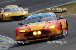 Alex MacDowall (GBR) / Richie Stanaway / Fernando Rees (BRA) #99 Aston Martin Vantage V8. 13.06.2015. FIA World Endurance Championship Le Mans 24 Hours, Race, Le Mans, France. Race.