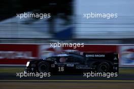 Romain Dumas, Neel Jani, Marc Lieb #18 Porsche Team Porsche 919 Hybrid 14.06.2015. Le Mans 24 Hour, Race, Le Mans, France.