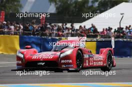Olivier Pla (FRA) / Jann Mardenborough (GBR) / Max Chilton (GBR) #23 Nissan Motorsports Nissan GT-R LM Nismo - Hybrid. 13.06.2015. FIA World Endurance Championship Le Mans 24 Hours, Race, Le Mans, France. Race.