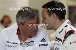  Fritz Enzinger, Head of Porsche LMP1 and Alexander Hitzinger, Technical Director LMP1 Porsche 13.06.2015. Le Mans 24 Hour, Race, Le Mans, France.