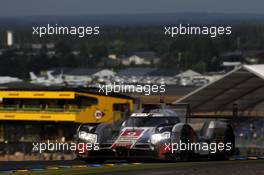 René Rast, Filipe Albuquerque, Marco Bonanomi #9 Audi Sport Team Joest Audi R18 e-tron quattro 14.06.2015. Le Mans 24 Hour, Race, Le Mans, France.