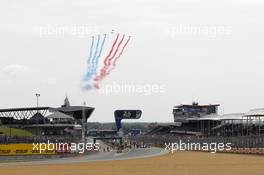 Fly Over TriColor, 13.06.2015. Le Mans 24 Hour, Race, Le Mans, France.