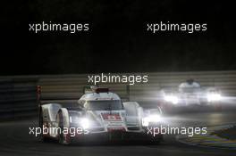 Lucas Di Grassi, Loic Duval, Oliver Jarvis #8 Audi Sport Team Joest Audi R18 e-tron quattro 13.06.2015. Le Mans 24 Hour, Race, Le Mans, France.