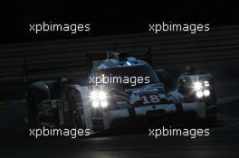 Romain Dumas (FRA) / Neel Jani (SUI) / Marc Lieb (GER) #18 Porsche Team Porsche 919 Hybrid. 14.06.2015. FIA World Endurance Championship Le Mans 24 Hours, Race, Le Mans, France. Race.