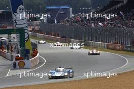 Matthew Howson, Richard Bradley, Nicolas Lapierre #47 KCMG ORECA 05 13.06.2015. Le Mans 24 Hour, Race, Le Mans, France.