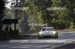 Richard Lietz, Jörg Bergmeister, Michael Christensen #91 Porsche Team Manthey Porsche 911 RSR 13.06.2015. Le Mans 24 Hour, Warm Up, Le Mans, France.