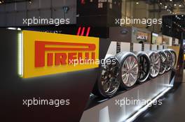 04.03.2015 - Pirelli stand 03-04.03.2015. Geneva International Motor Show, Geneva, Switzerland. www.xpbimages.com, EMail: requests@xpbimages.com - copy of publication required for printed pictures. Every used picture is fee-liable. © Copyright: Photo4 / XPB Images