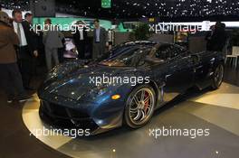 04.03.2015 - Pagani Huayra 03-04.03.2015. Geneva International Motor Show, Geneva, Switzerland. www.xpbimages.com, EMail: requests@xpbimages.com - copy of publication required for printed pictures. Every used picture is fee-liable. © Copyright: Photo4 / XPB Images