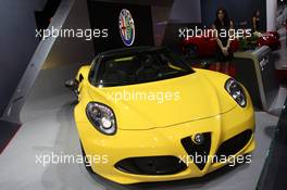 Alfa 4C Spyder 12-13.01.2015. North American International Auto Show, Detroit, USA. www.xpbimages.com, EMail: requests@xpbimages.com - copy of publication required for printed pictures. Every used picture is fee-liable. © Copyright: Photo4 / XPB Images