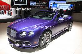 Bentley Continental GT Speed Convertible 12-13.01.2015. North American International Auto Show, Detroit, USA. www.xpbimages.com, EMail: requests@xpbimages.com - copy of publication required for printed pictures. Every used picture is fee-liable. © Copyright: Photo4 / XPB Images