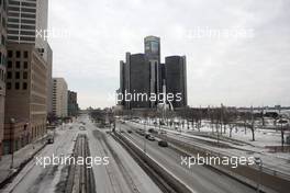 Detroit Downtown, Scenic view 12-13.01.2015. North American International Auto Show, Detroit, USA. www.xpbimages.com, EMail: requests@xpbimages.com - copy of publication required for printed pictures. Every used picture is fee-liable. © Copyright: Photo4 / XPB Images