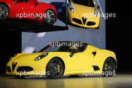 Alfa Romeo 4C Spyder 12-13.01.2015. North American International Auto Show, Detroit, USA. www.xpbimages.com, EMail: requests@xpbimages.com - copy of publication required for printed pictures. Every used picture is fee-liable. © Copyright: Photo4 / XPB Images