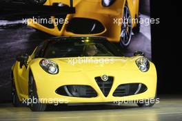 Alfa Romeo 4C Spyder 12-13.01.2015. North American International Auto Show, Detroit, USA. www.xpbimages.com, EMail: requests@xpbimages.com - copy of publication required for printed pictures. Every used picture is fee-liable. © Copyright: Photo4 / XPB Images