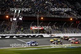 Winner Duel1, Dale Earnhardt Jr., Hendrick Motorsports Chevrolet 19.02.2015, NASCAR Daytona 500 Duel 1, Daytona International Speedway