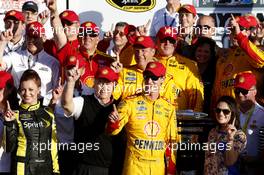 Winner Joey Logano, Team Penske Ford with Roger Penske 22.02.2015, NASCAR Daytona 500 Race, Daytona International Speedway