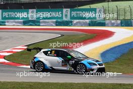 Free Practice 1, Stefano Comini (SUI) SEAT Leon Racer, Target Competition 27.03.2015. TCR International Series, Rd 1, Sepang, Malaysia, Friday.