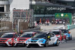 Race 1, Andrea Belicchi (ITA) SEAT Leon Racer, Target Competition 28.03.2015. TCR International Series, Rd 1, Sepang, Malaysia, Saturday.