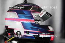 The helmet of Kelvin Van der Linde (SAF), Audi TT, Liqui Moly Team Engstler 09.05.2015. TCR International Series, Rd 4, Portimao, Portugal Saturday.
