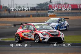 Race 1, Johnson Huang (TPE) SEAT Leon, Roadstar Racing Team 23-25.10.2015. TCR International Series, Rd 10, Buriram, Thailand.