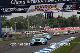 Race 1, Stefano Comini (SUI) SEAT Leon, Target Competition 23-25.10.2015. TCR International Series, Rd 10, Buriram, Thailand.