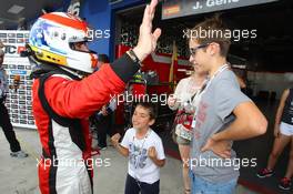 Race 1, Jordi Gene (ESP) SEAT Leon, Team Craft-Bamboo LUKOIL with his sons 23-25.10.2015. TCR International Series, Rd 10, Buriram, Thailand.