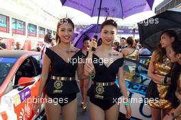Race 1, Grid girls. 20-22.11.2015. TCR International Series, Rd 11, Macau, China.