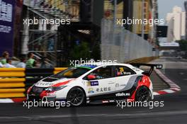 Friday Practice, Sunny Wong (MAC) Honda Civic TCR, WestCoast Racing 20-22.11.2015. TCR International Series, Rd 11, Macau, China.