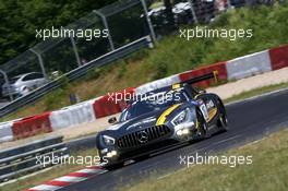 Bernd Schneider, Thomas Jäger, Jan Seefahrt, HWA AG, Mercedes-AMG GT3 04.07.2015 - VLN Adenauer ADAC World Peace Trophy, Round 4, Nurburgring, Germany.