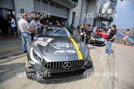 Bernd Schneider, Thomas Jäger, Jan Seefahrt, HWA AG, Mercedes-AMG GT3 04.07.2015 - VLN Adenauer ADAC World Peace Trophy, Round 4, Nurburgring, Germany.