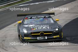 Nico Bastian, Maro Engel, Rowe Racing, Mercedes-Benz SLS AMG GT3 05.09.2015 - VLN Opel 6 Stunden ADAC Ruhr-Pokal-Rennen, Round 7, Nurburgring, Germany.