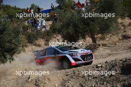 Hayden Paddon, John Kennard (Hyundai i20 WRC, #20 Hyundai Motorsport N) 22-25.10.2015. World Rally Championship, Rd 12,  Rally de Espana, Catalunya-Costa Daurada, Salou, Spain.