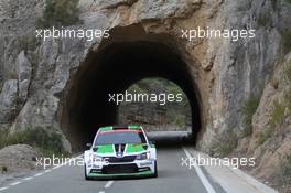 Pontus Tidemand (SWE) Skoda Fabia R5 22-25.10.2015. World Rally Championship, Rd 12,  Rally de Espana, Catalunya-Costa Daurada, Salou, Spain.