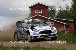31.07.2015 - Ott Tanak (EST) R. Molder (EST), Ford Fiesta RS WRC, M-Sport World Rally Team 30.07-02.08.2015 FIA World Rally Championship 2015, Rd 8, Rally Finland, Jyvaskyla, Finland