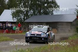 02.08.2015 - Jari-Matti Latvala, Miikka Anttila (Volkswagen Polo WRC #2, Volkswagen Motorsport) 30.07-02.08.2015 FIA World Rally Championship 2015, Rd 8, Rally Finland, Jyvaskyla, Finland