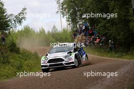 01.08.2015 - Juho Hanninen (FIN),Tomi Tuominen (FIN), Ford Fiesta RS WRC 30.07-02.08.2015 FIA World Rally Championship 2015, Rd 8, Rally Finland, Jyvaskyla, Finland