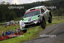 01.08.2015 - Pontus Tidemand (SWE) - E. Axelsson, Skoda Fabia R5, Skoda Motorsport 30.07-02.08.2015 FIA World Rally Championship 2015, Rd 8, Rally Finland, Jyvaskyla, Finland