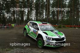30.07.2015 - Essapeka Lappi (FIN) Janne Ferm (FIN), Skoda Fabia R5, Skoda Motorsport 30.07-02.08.2015 FIA World Rally Championship 2015, Rd 8, Rally Finland, Jyvaskyla, Finland