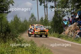 01.08.2015 - Martin Prokop, J. Kennard (Ford Fiesta RS WRC, #21 Jipocar Czech National Team) 30.07-02.08.2015 FIA World Rally Championship 2015, Rd 8, Rally Finland, Jyvaskyla, Finland