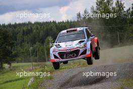 01.08.2015 - Dani Sordo (ESP) Marc Marti (ESP), Hyundai I20 WRC, Hyundai Motorsport 30.07-02.08.2015 FIA World Rally Championship 2015, Rd 8, Rally Finland, Jyvaskyla, Finland