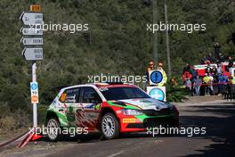 03.10.2015 - Armin Kremer (GER) Pirmin Winklhofer (GER), Skoda Fabia R5 10.01-10.04.2015 FIA World Rally Championship 2015, Rd 11, Rally Corsica, Ajaccio, France